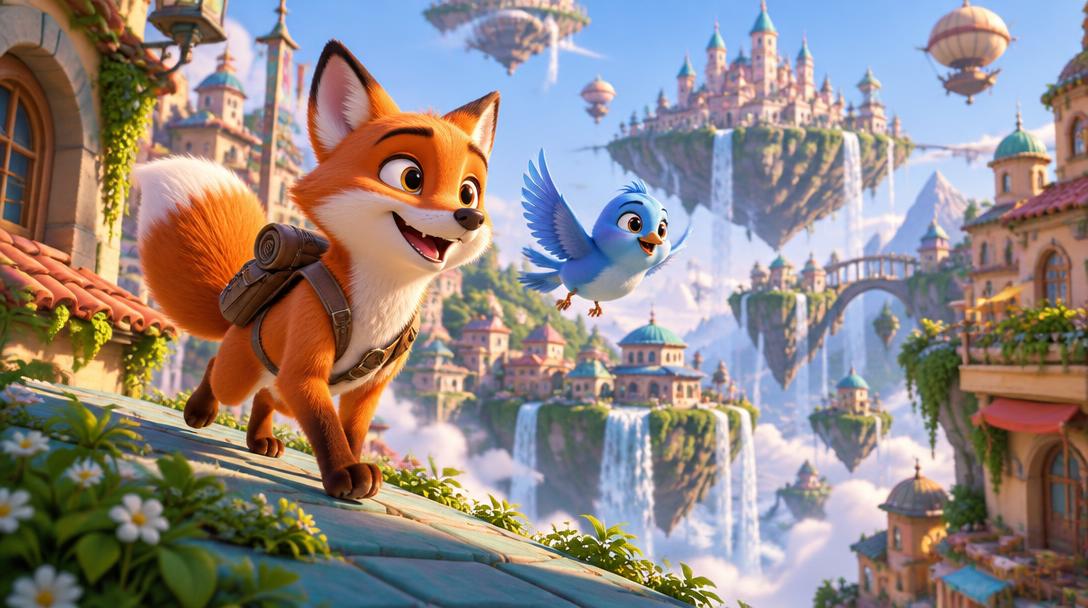 Céu de Papel, Animação